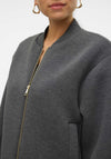 Vero Moda Karen Short Bomber Jacket, Grey