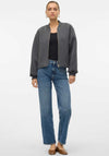 Vero Moda Karen Short Bomber Jacket, Grey