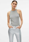 Vero Moda Chloe Lurex Tank Top, Light Grey