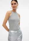 Vero Moda Chloe Lurex Tank Top, Light Grey