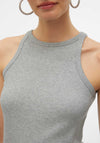 Vero Moda Chloe Lurex Tank Top, Light Grey