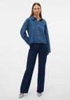 Vero Moda Irena Relaxed Denim Shirt, Medium Blue Denim