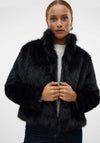 Vero Moda Monroe Short Faux Fur Jacket, Black