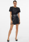 Vero Moda Nelly Faux Leather Mini Skirt, Black