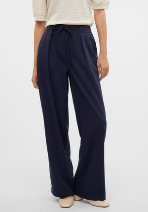 Vero Moda Isolde Wide Leg Trousers, Navy