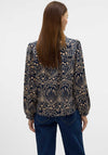 Vero Moda Vilja Floral Patterned Shirt, Navy