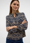 Vero Moda Vilja Floral Patterned Shirt, Navy
