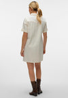 Vero Moda Jennie Denim Mini Dress, Light White