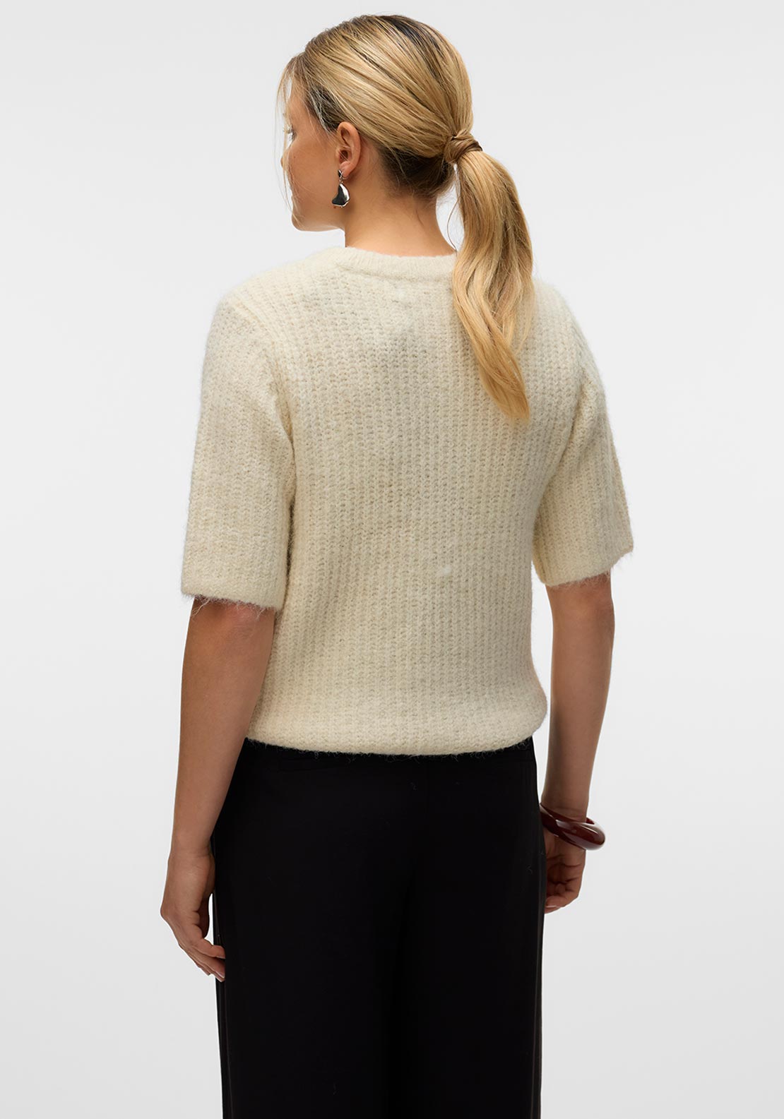 Vero Moda Awsome Knit Pullover, Cream