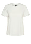 Vero Moda Hanne Lace Boxy T Shirt, White