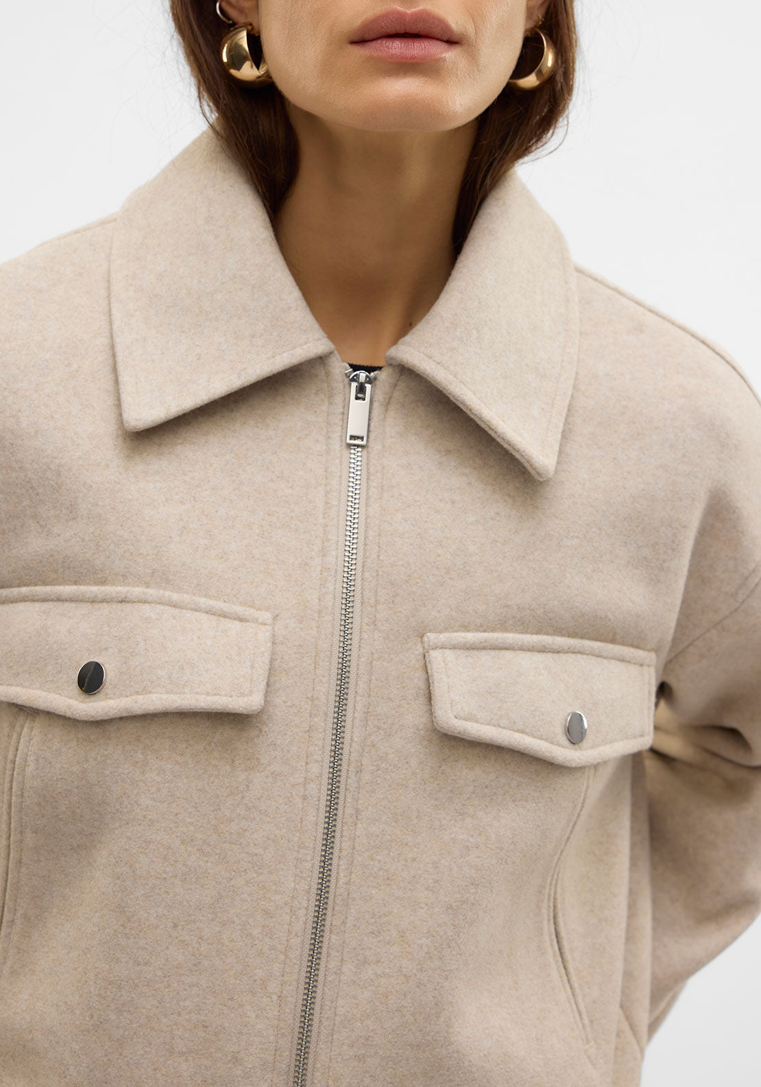 Vero Moda Fortune Frej Short Jacket, Beige