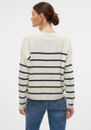 Vero Moda Maria Bonjour Striped Jumper, Cream and Navy