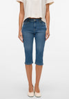 Vero Moda Elly Capri Jeans, Mid Blue