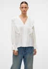 Vero Moda Kausa Frill Blouse, White