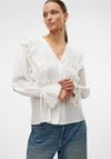 Vero Moda Kausa Frill Blouse, White