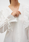 Vero Moda Kausa Frill Blouse, White