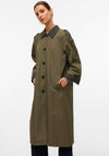 Vero Moda Lucia Maria Long Trench Coat, Green