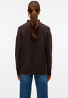 Vero Moda High Neck Pullover Jumper, Chocolate