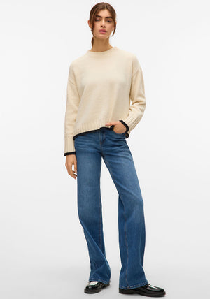 Vero Moda Shadow Soft Knit Jumper, Cream