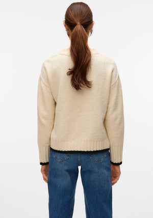 Vero Moda Shadow Soft Knit Jumper, Cream