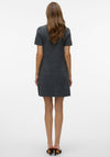 Vero Moda Johanna Knit Button Dress, Medium Grey
