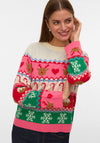 Vero Moda Round Neck Pull Over Christmas Jumper, Birch