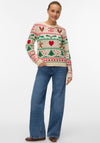 Vero Moda Round Neck Pull Over Christmas Jumper, Birch