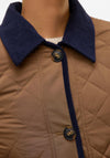 Vero Moda Emily Quilted Short Jacket, Brown