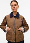 Vero Moda Emily Quilted Short Jacket, Brown