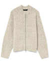 Vero Moda Bang Knit Zip Front Cardigan, Beige