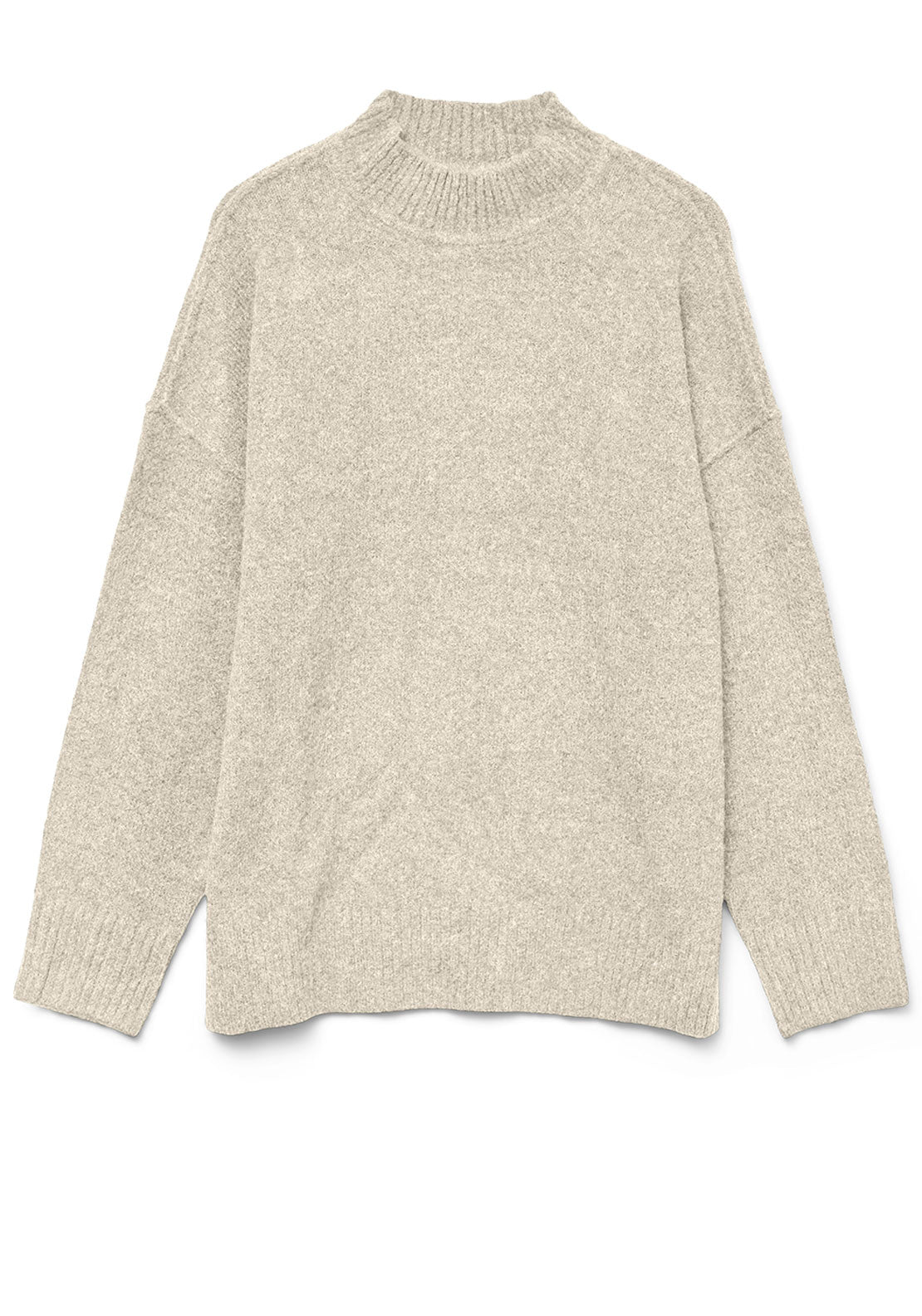 Vero Moda High Neck Pullover Jumper, Birch