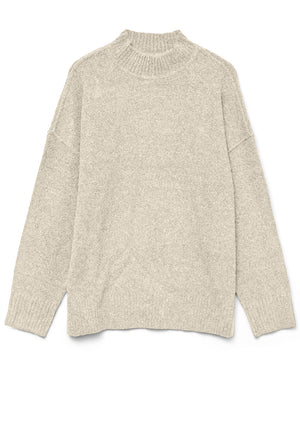 Vero Moda High Neck Pullover Jumper, Birch