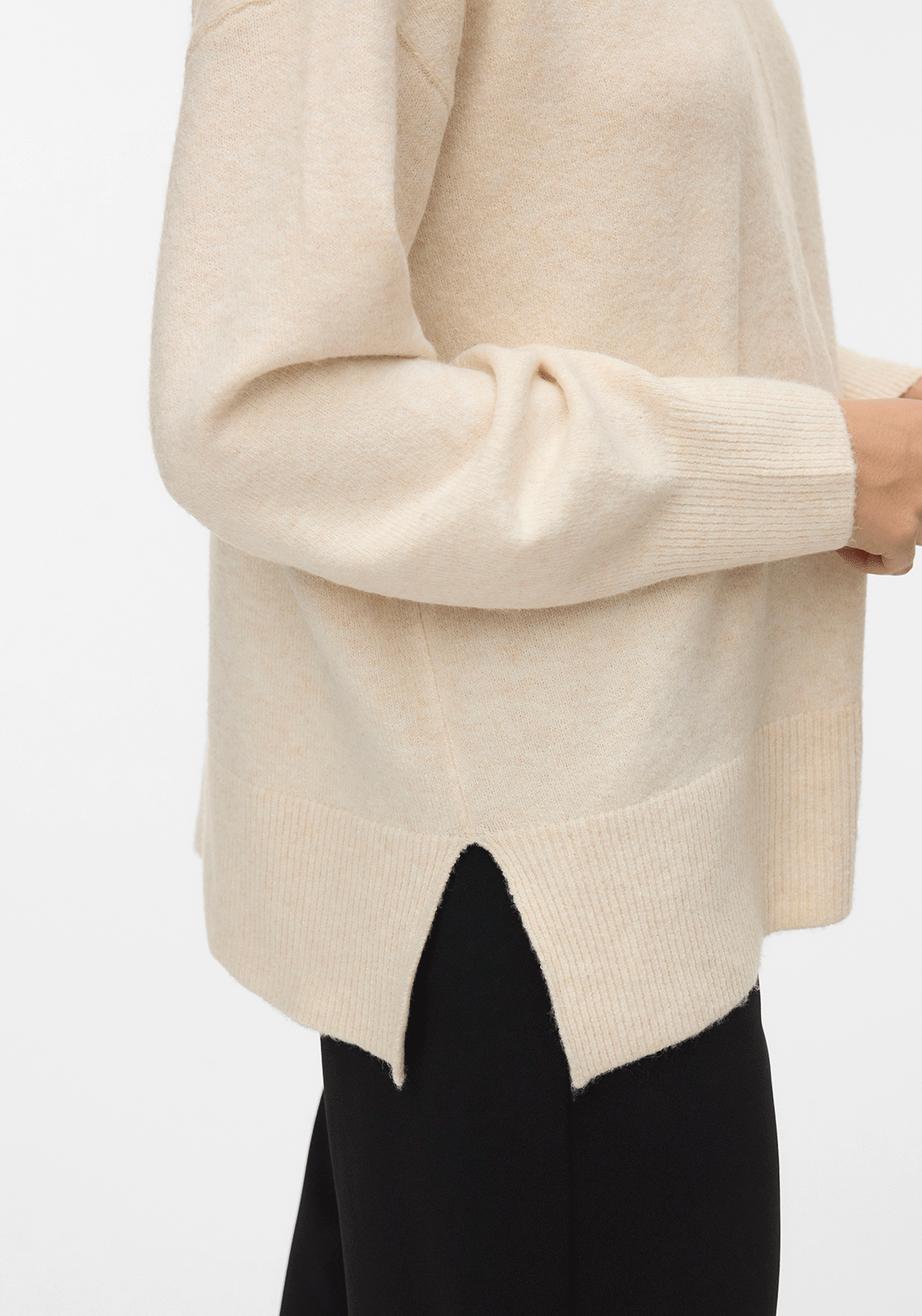 Vero Moda Doffy High Roll Neck Knit Jumper, Birch