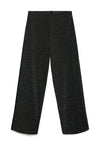 Vero Moda Berlin Lurex Glitter Wide Leg Trousers, Black
