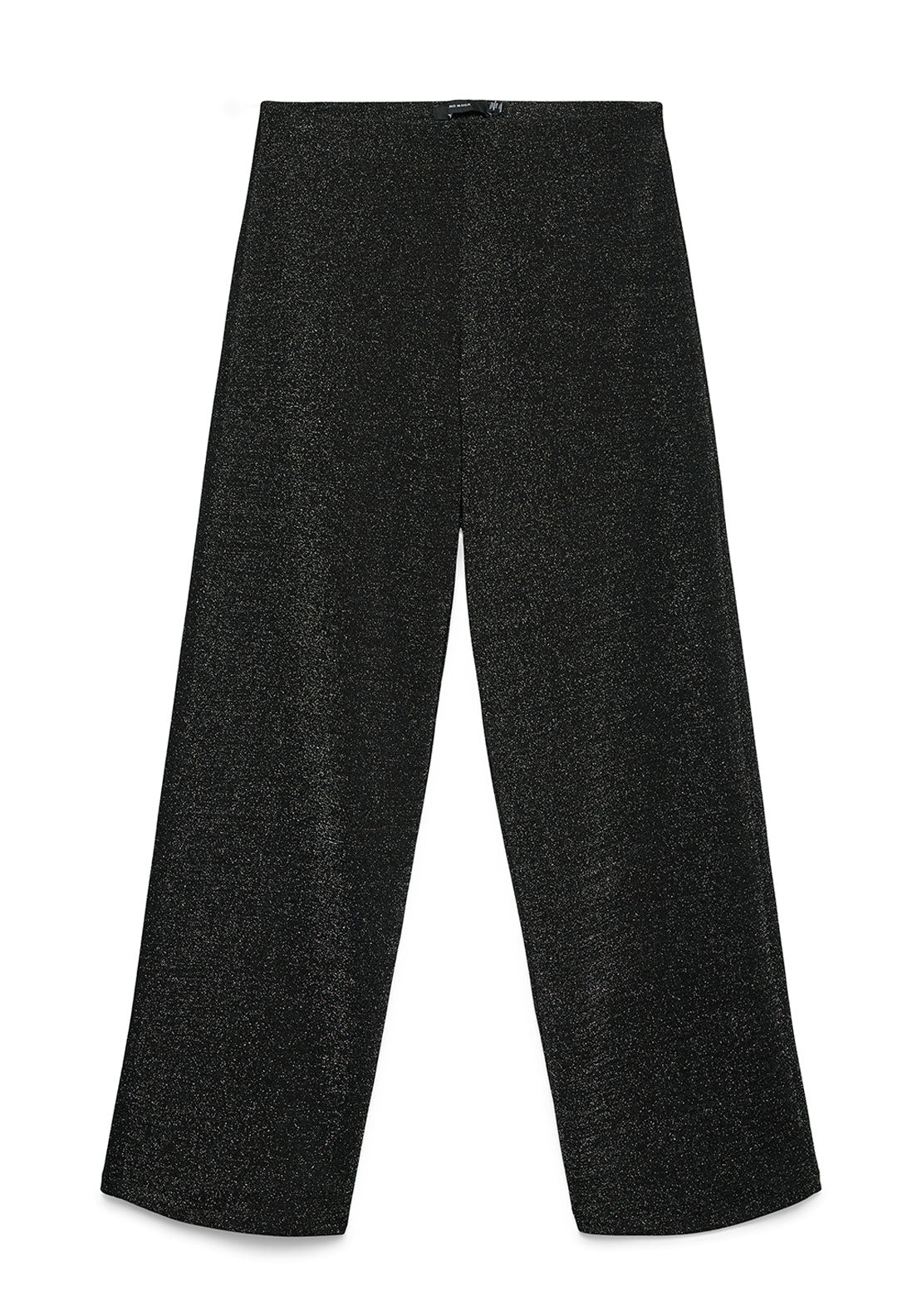 Vero Moda Berlin Lurex Glitter Wide Leg Trousers, Black