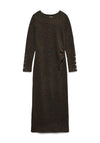 Vero Moda Hanzo Knit Midi Dress, Chocolate Brown