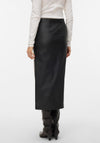 Vero Moda Olive Faux Leather Skirt, Black