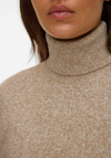 Vero Moda Doffy High Roll Neck Knit Jumper, Beige
