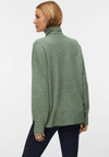 Vero Moda Doffy High Roll Neck Knit Jumper, Green