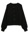 Vero Moda Bow Button Cardigan, Black