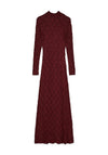 Vero Moda Luna Long Lace Dress, Wine
