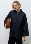 Vero Moda Verena Oversized Denim Jacket, Dark Blue