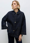 Vero Moda Verena Oversized Denim Jacket, Dark Blue