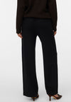 Vero Moda Eva Wide Leg Drawstring Trousers, Black