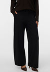 Vero Moda Eva Wide Leg Drawstring Trousers, Black