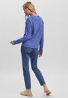 Vero Moda Doffy Round Neck Knit Jumper, Blue