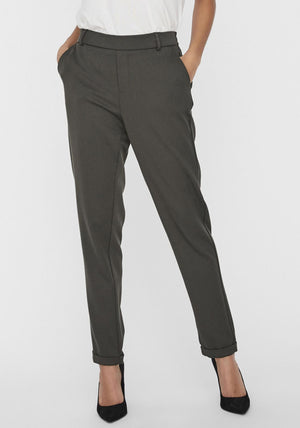 Vero Moda Maya Slim Leg Trousers, Dark Green