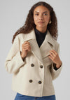 Vero Moda Vincemia Short Jacket, Oatmeal Melange