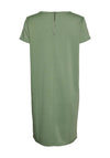 Vero Moda Abby Short Zip Back Mini Dress, Hedge Green