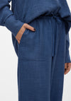 Vero Moda Melaney Relaxed Wide Leg Trousers, Denim Blue